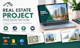 design real estate project presentation, property development powerpoint