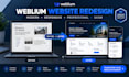 do weblium website redesign revamp modern responsive business website UI UX