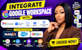 integrate google workspace gmail business crm smtp domain dns setup online
