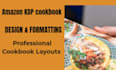 do paperback cookbook formatting and KDP