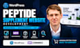 develop woocommerce peptide website redesign shopify peptide
