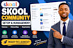 setup skool community skool online community skool community manager