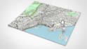 detailed architectural model from survey point, land survey data to 3d surface