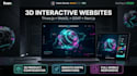develop an interactive 3d website using three js webgl