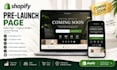 design shopify prelaunch page for emails and store growth