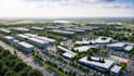 design large scale 3d master plan urban planning township aerial siteplan render