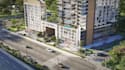 enlarge commercial complex layout,business central render,3d amenity zone visual