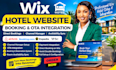 do wix hotel channel manager, ota integration, booking and availability sync