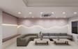 transform cafe layout to interior render,cozy restaurant design, lounge area cgi