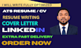 write a professional executive resume and ats friendly CV