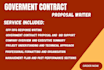 write government contract proposal, bid, rfp and rfq response