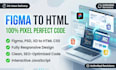 fix html css bugs or convert figma to html website