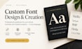 create custom font design multilingual typeface in ttf otf format for brands