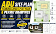 design adu site plan, parking layout, plot plan and permit drawings