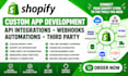build shopify custom apps api integrations webhooks and automations third party