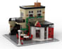 design custom lego moc house architecture using bricklink with instructions file
