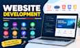 do website development as a full stack developer, front end, PHP laravel backend
