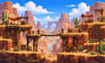 create custom 2d game art, tilemaps, props and environment assets