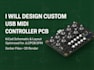 design custom usb midi controller pcb with kicad and jlcpcb gerbers