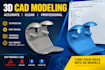 do reverse engineering, 3d scan to cad, stl to step and cad modeling