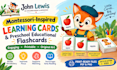 create printable montessori learning cards and preschool educational flashcards