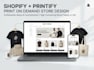create a shopify printify print on demand store