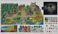 do 2d topdown tileset and tilemap game environment pixel game assets rpg maker