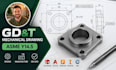 gdt mechanical drawing, asme y14 5, precision manufacturing technical drawing
