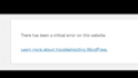 fix 403, 404, 500, 503, critical error, fatal error, database error any errors