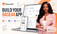 build base44 app, saas mvp, web app as a base44 developer