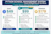 create automated school management system with charts