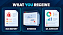 manually test your website and report bugs