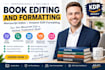 do book editing and formatting, manuscript book editor, amazon kdp formatting