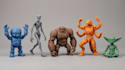 create custom articulated 3d character models printable stl flexi toys figures