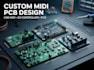 design custom midi controller dj controller pcb and usb midi hardware
