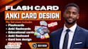 create professional anki flashcards, quizlet cards and custom study decks