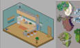 draw custom isometric pixel art game assets tilesets and environment game art