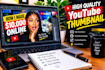 design eye catchy youtube thumbnail