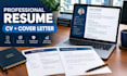 write a professional resume ,CV, and custom cover letter