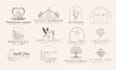 create custom hand drawn boho style vintage logo design