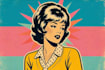 draw a retro pop art roy lichtenstein style