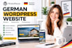 build a professional german wordpress website for your business deutsch website