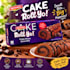 3d floating product poster  and snacks ads like britain cake