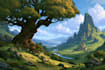 fantasy concept landscape illustrations