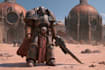 make a warhammer 40k character illustration