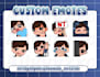 draw custom chibi stickers and emotes for you