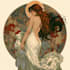 create illustrations in art nouveau style