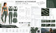 create factory ready womenswear tech pack with technical flats and bom