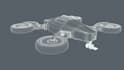 3d drone model, drone animation, cad design and uav 3d model
