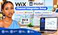 do wix hotel airbnb, expedia, vrbo and booking com channel integration setup